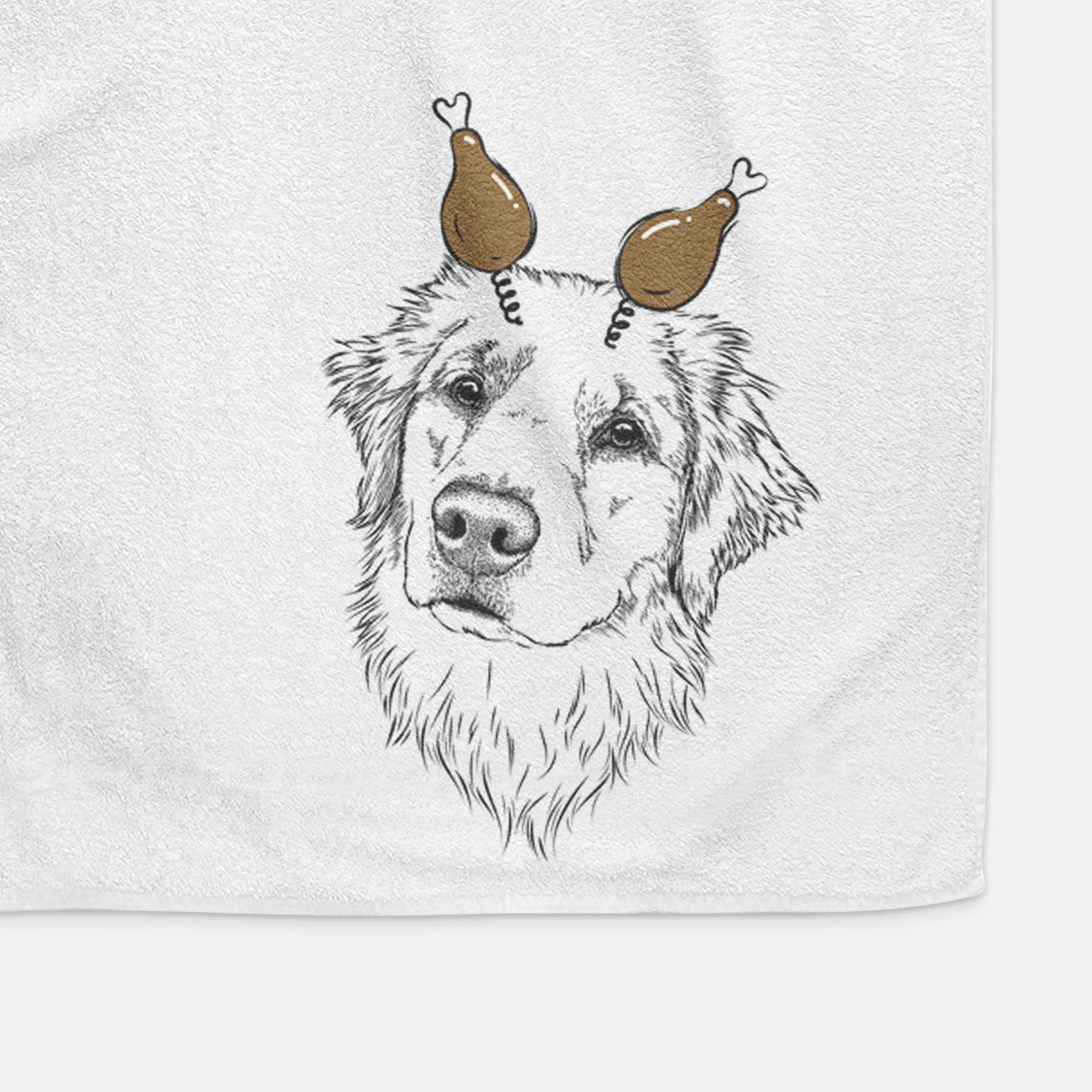 Fiona the Golden Retriever Decorative Hand Towel