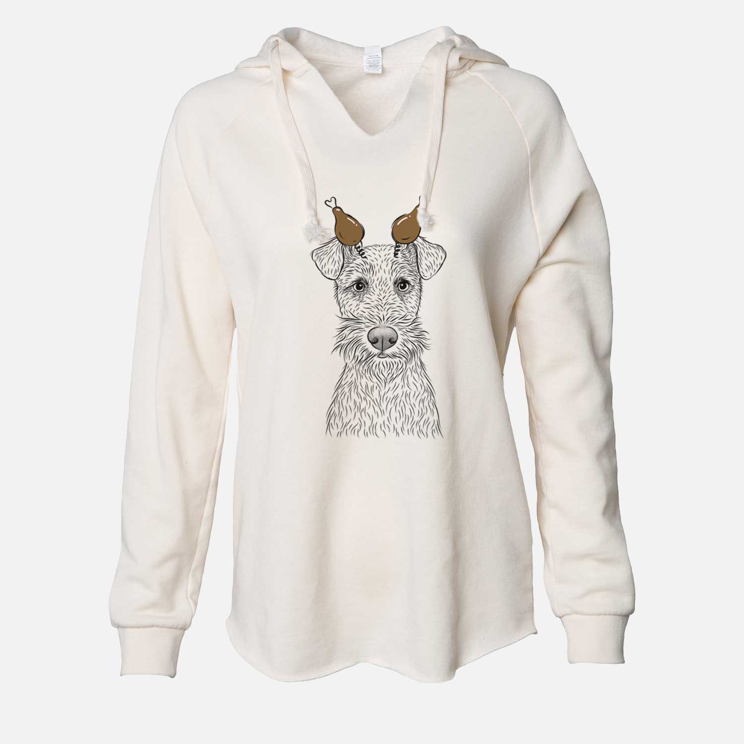 Thanksgiving Fitz the Wire Fox Terrier - Cali Wave Hooded Sweatshirt