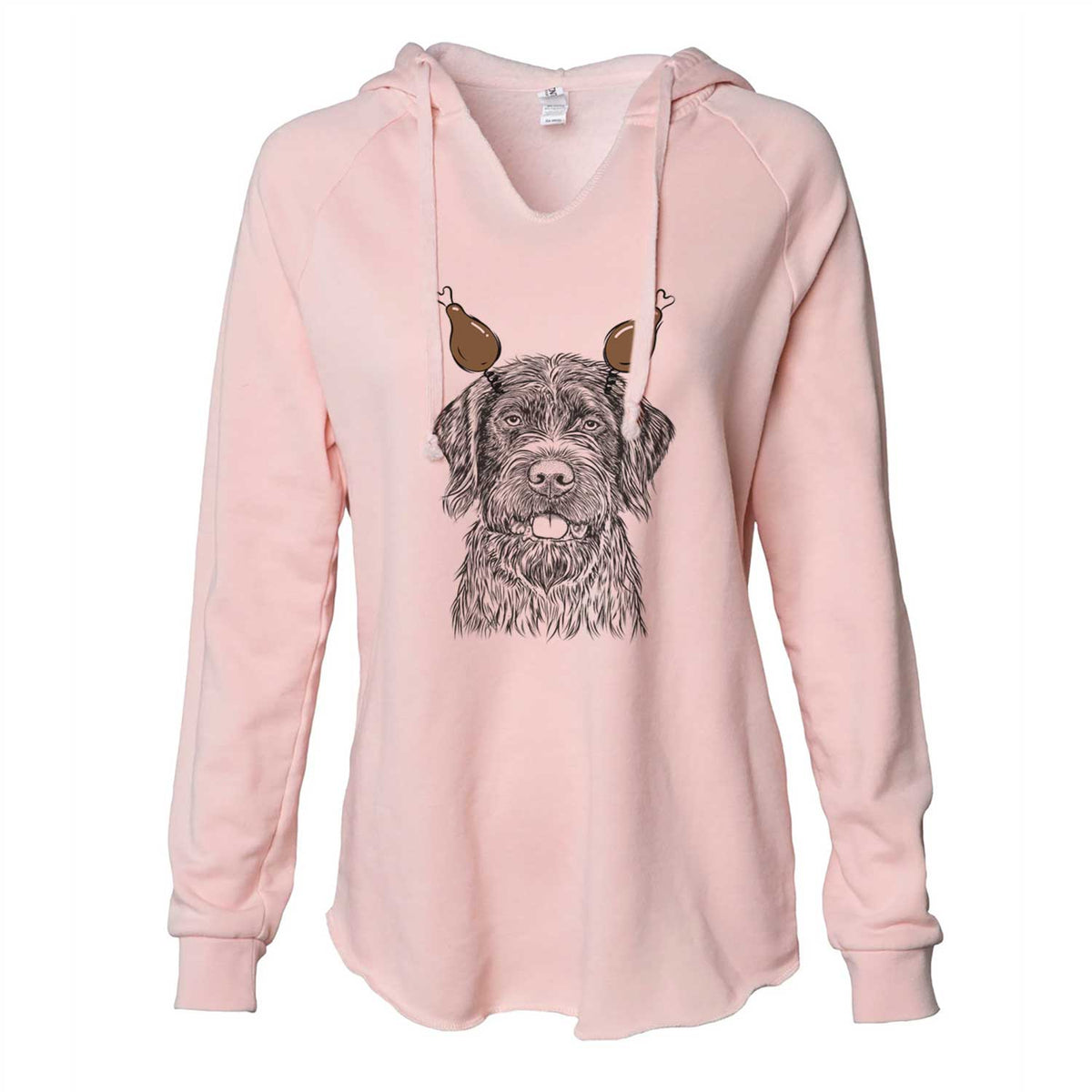 Thanksgiving Fletcher the Wirehaired Pointing Griffon - Cali Wave Hooded Sweatshirt