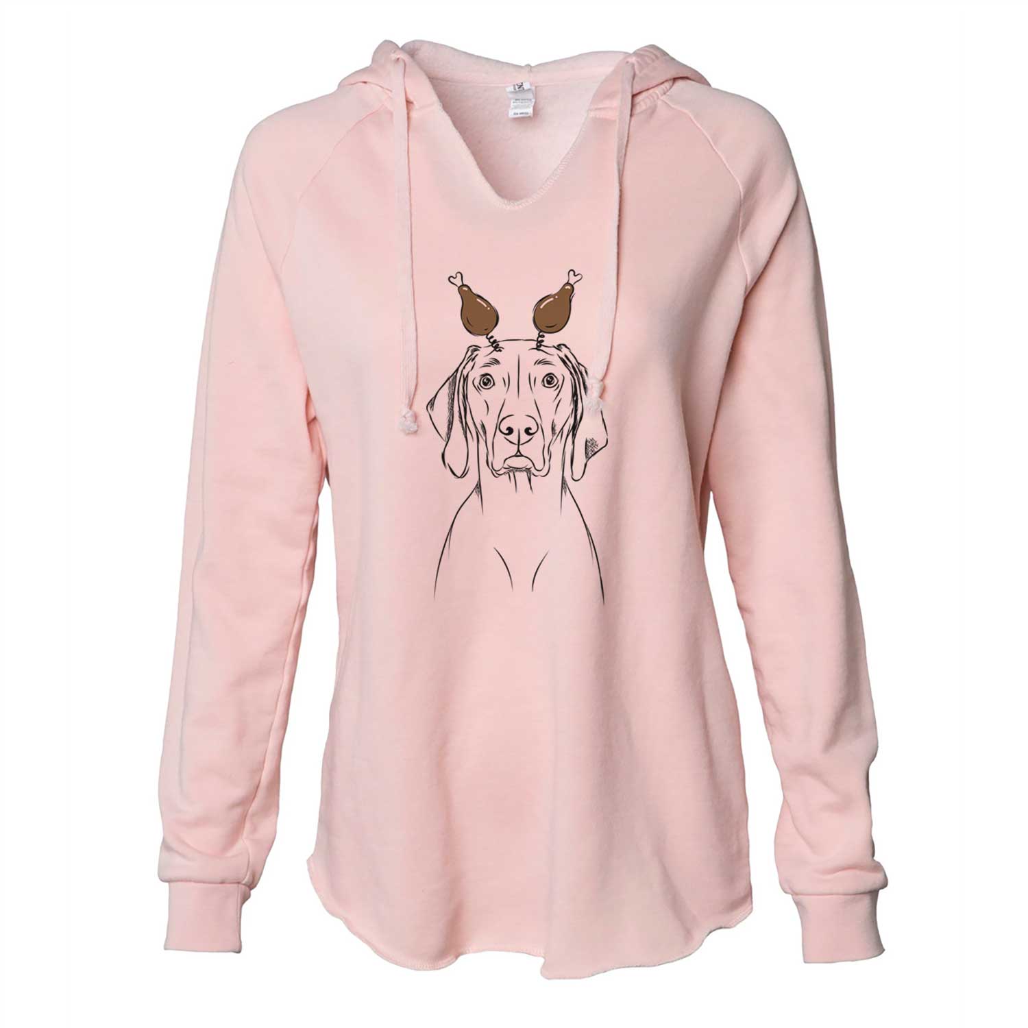 Thanksgiving Flint the Weimaraner - Cali Wave Hooded Sweatshirt