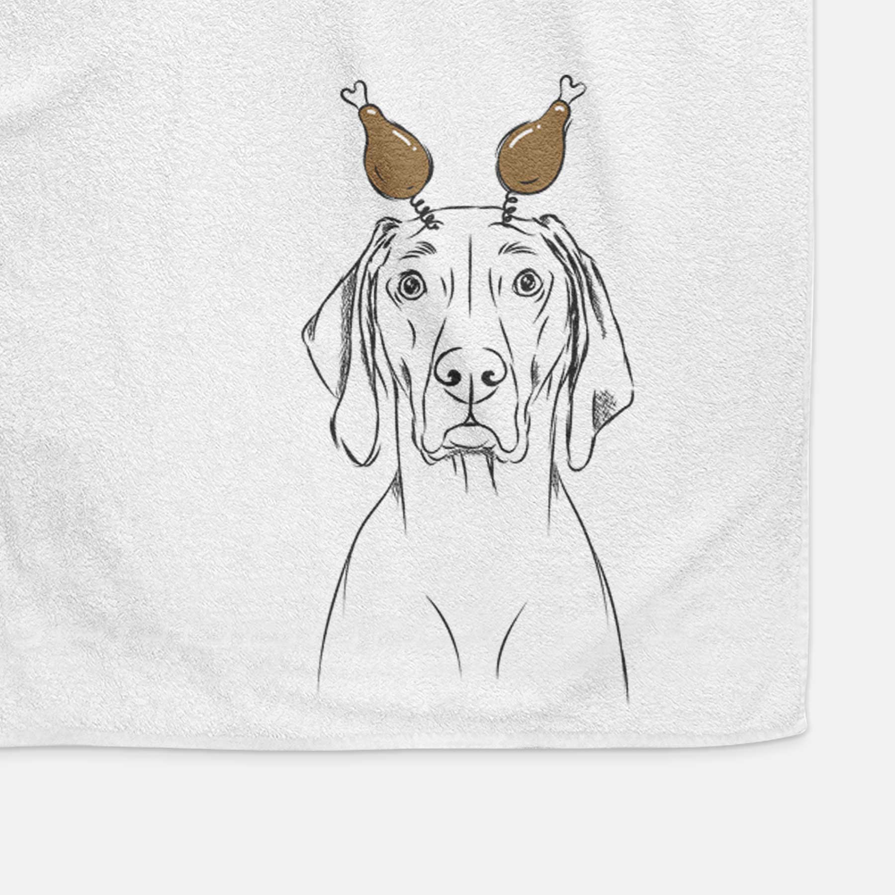 Flint the Weimaraner Decorative Hand Towel