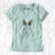 Thanksgiving Flower the Rex Rabbit - Women's V-neck Shirt