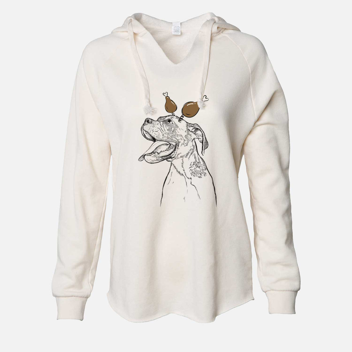 Thanksgiving Floyd the Boxer - Cali Wave Hooded Sweatshirt