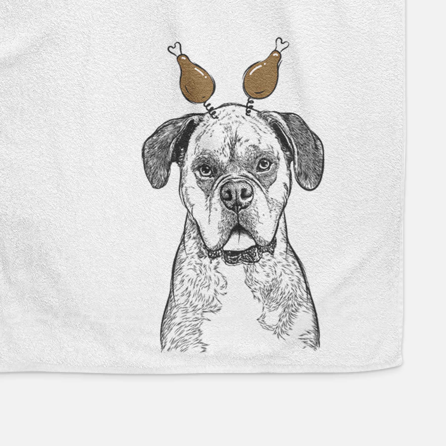 Floydie Bear the Boxer Decorative Hand Towel