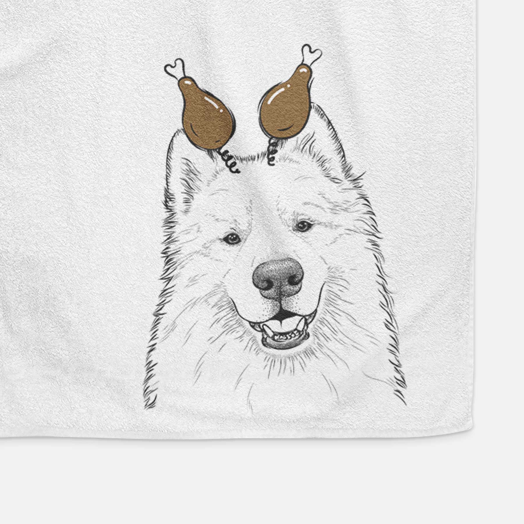 Foster the Samoyed Decorative Hand Towel