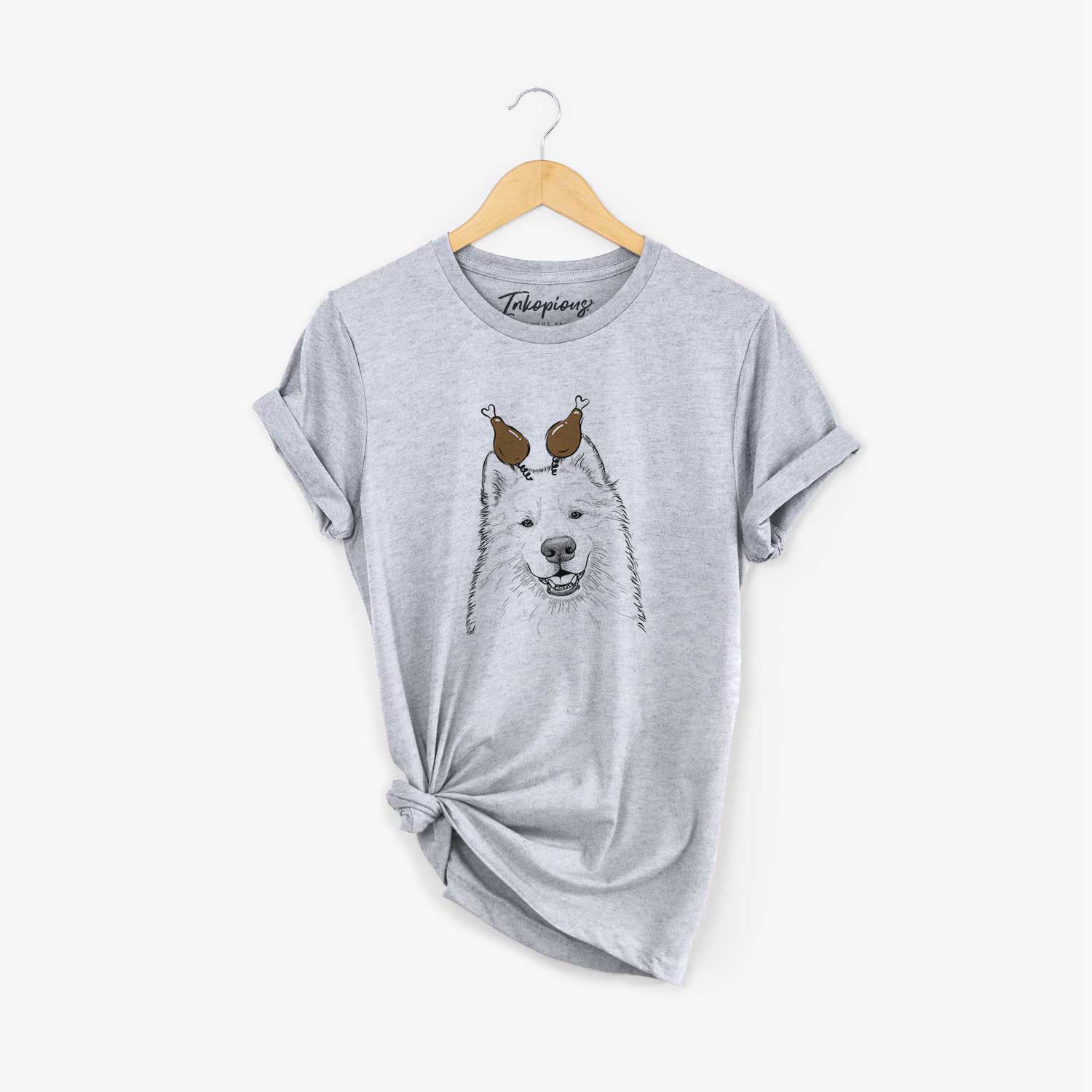 Thanksgiving Foster the Samoyed - Unisex Crewneck