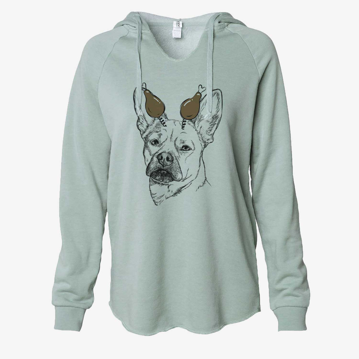 Thanksgiving Frankie the Mixed Breed - Cali Wave Hooded Sweatshirt