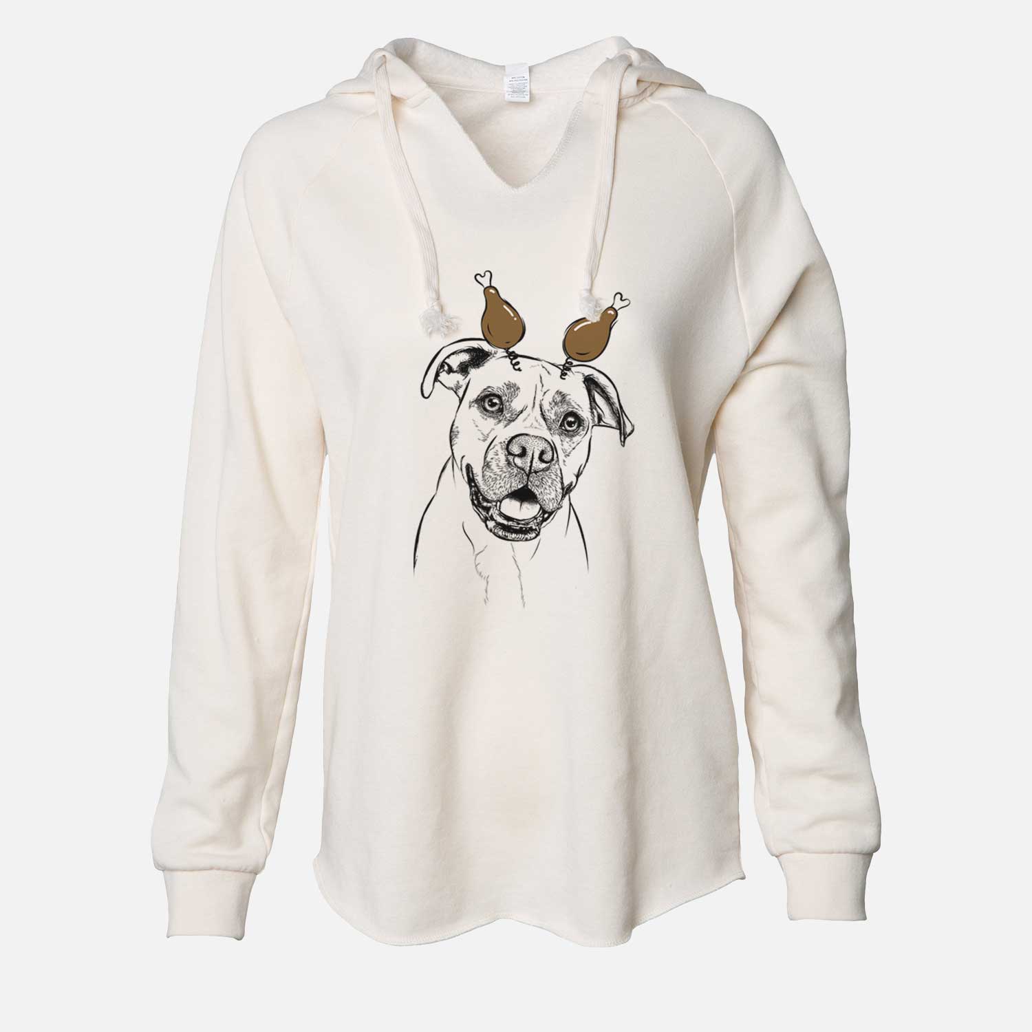 Thanksgiving Frankie Tankie the Boxer Mix - Cali Wave Hooded Sweatshirt