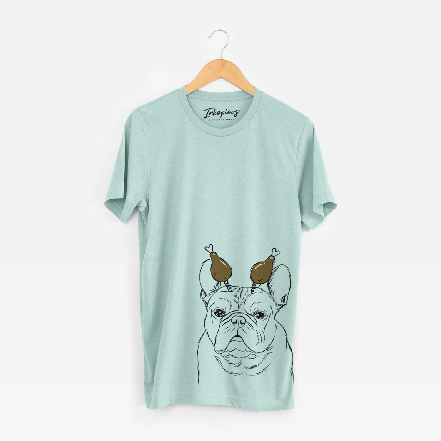 Thanksgiving Fudge the French Bulldog - Unisex Crewneck