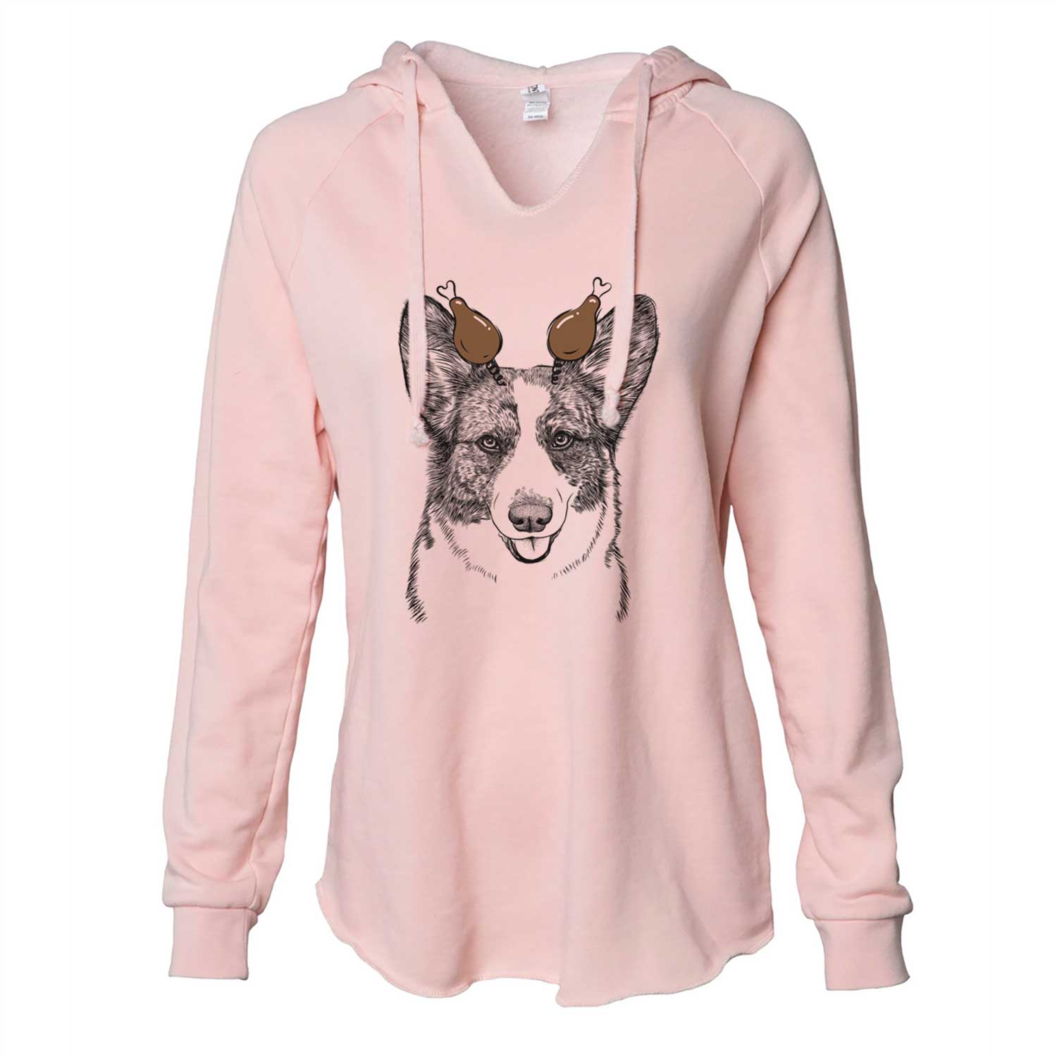 Thanksgiving Gabby the Cardigan Welsh Corgi - Cali Wave Hooded Sweatshirt