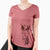 Thanksgiving Geoffrey the Giraffe - Women's V-neck Shirt