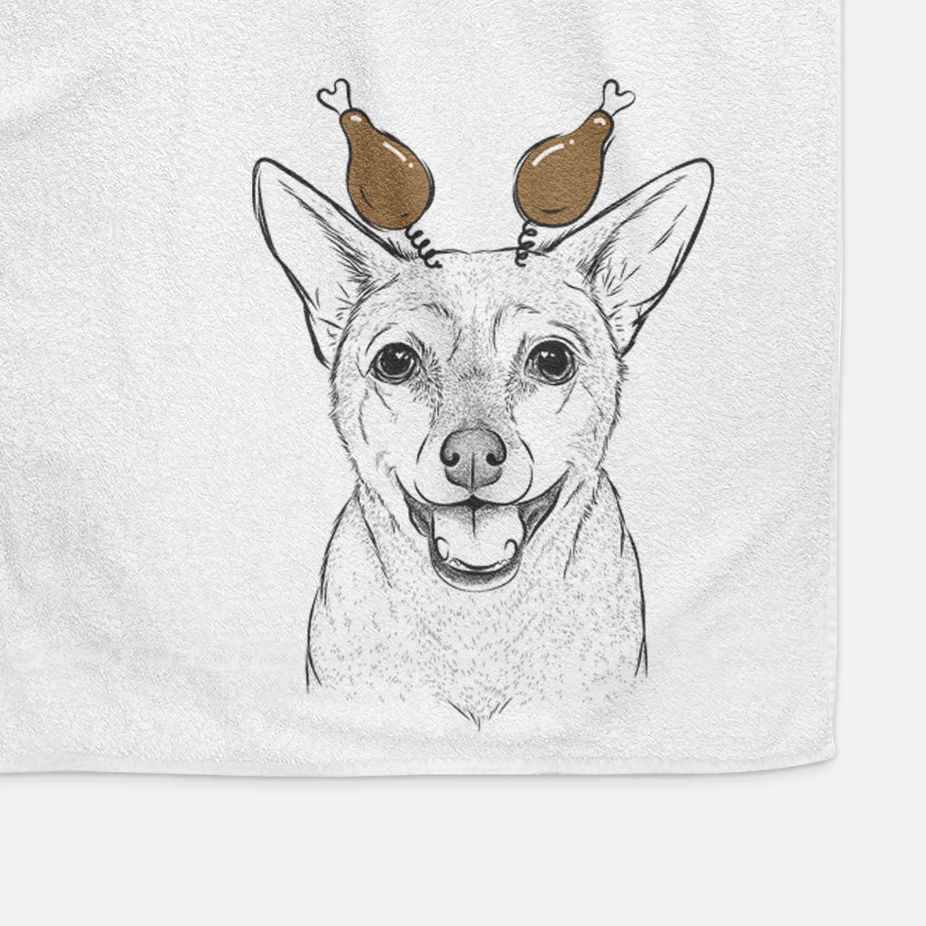 Georgie the Chiweenie Decorative Hand Towel