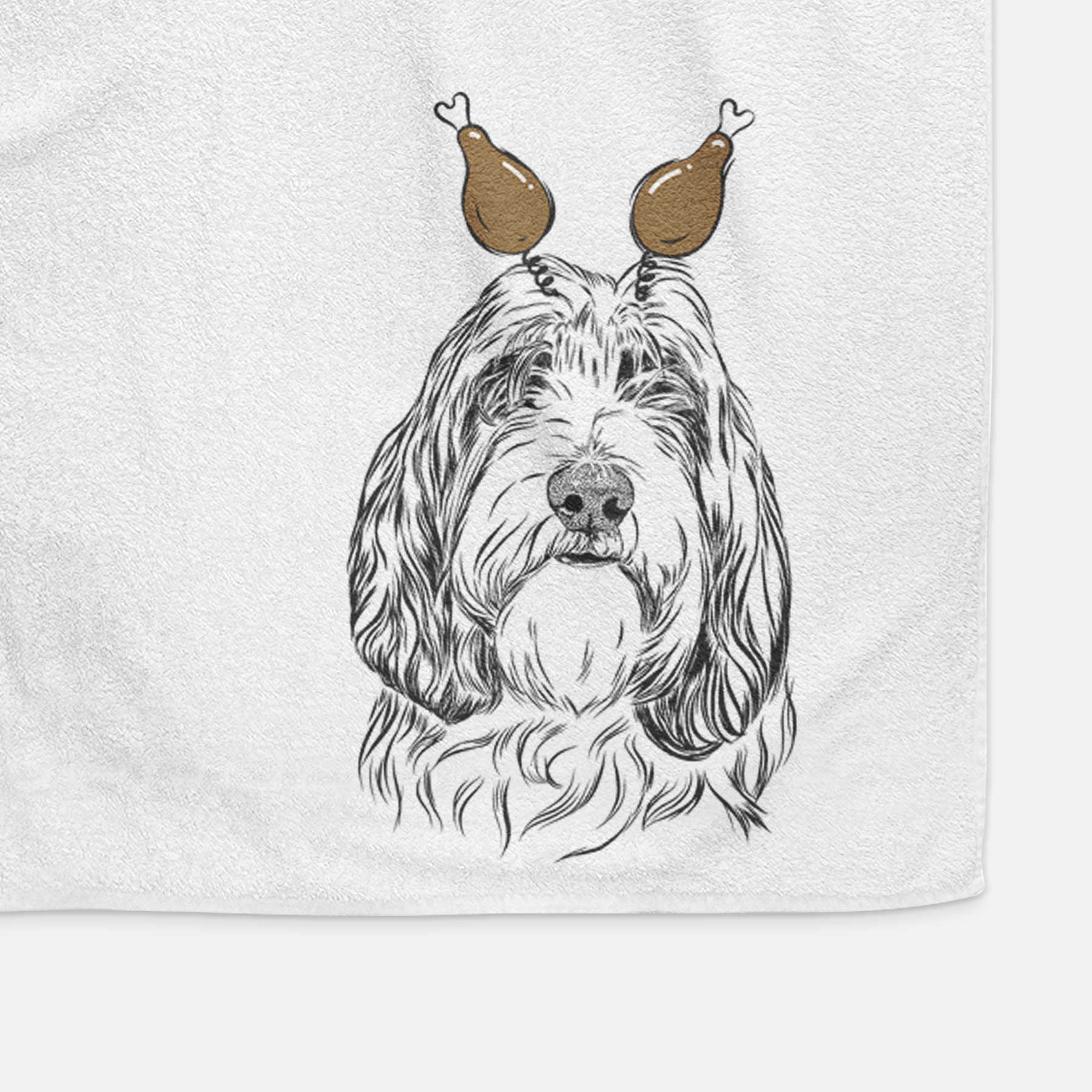 Gerard the Petit Basset Griffon Vendeen Decorative Hand Towel