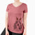 Thanksgiving Gerard the Petit Basset Griffon Vendeen - Women's V-neck Shirt