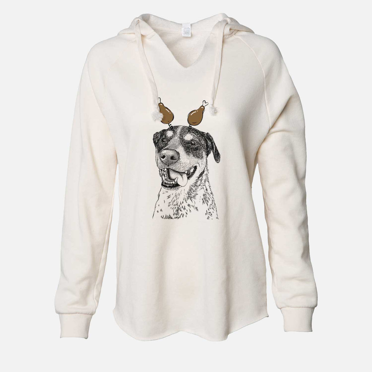 Thanksgiving Gerti the Mixed Breed - Cali Wave Hooded Sweatshirt