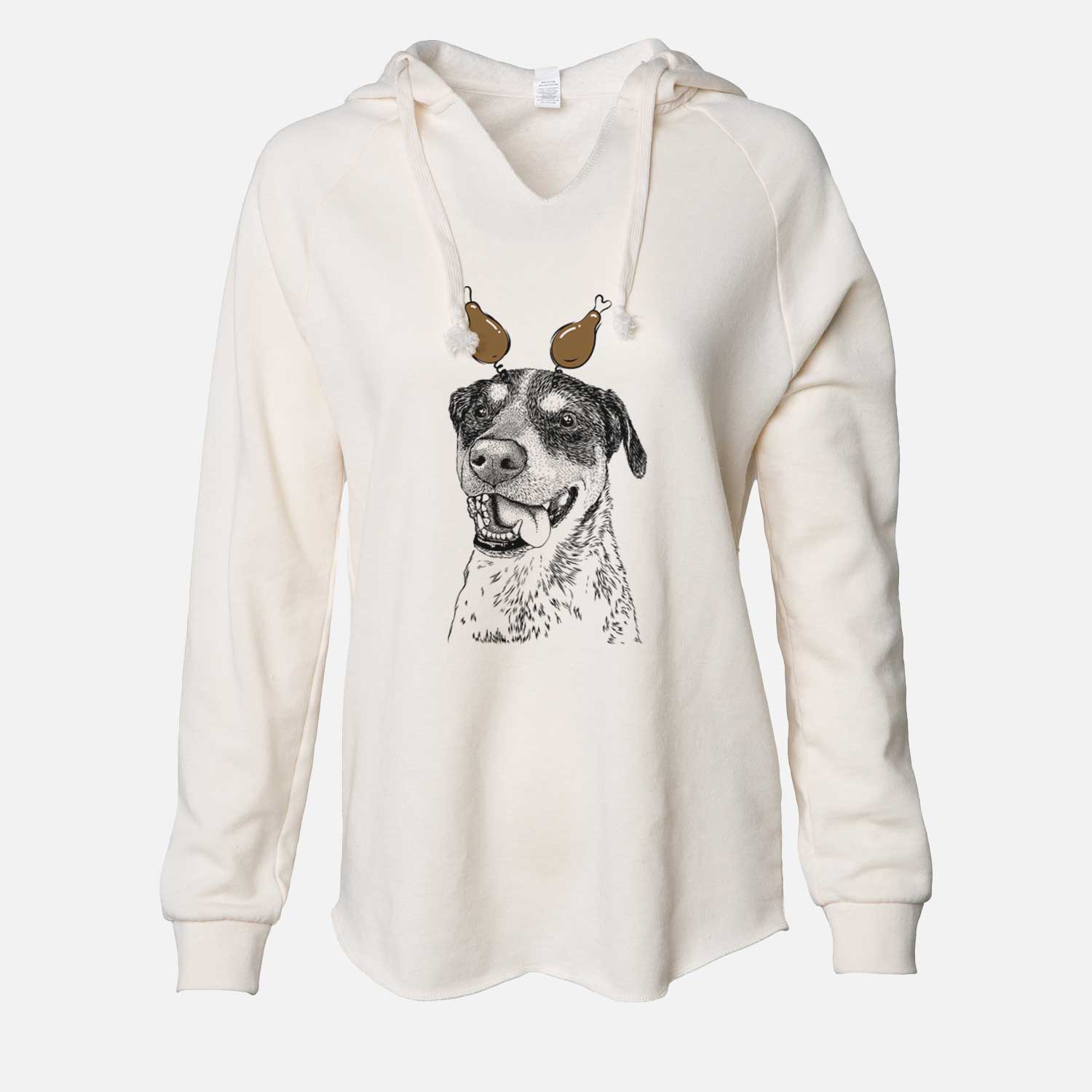 Thanksgiving Gerti the Mixed Breed - Cali Wave Hooded Sweatshirt