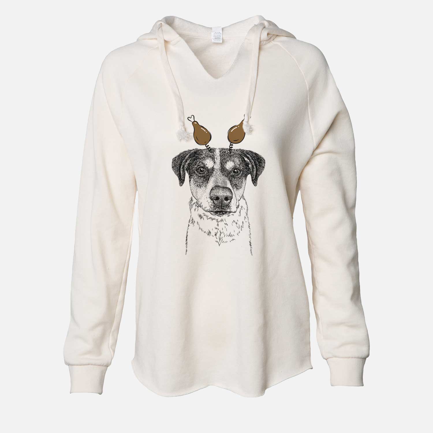 Thanksgiving Gertrude the Mixed Breed - Cali Wave Hooded Sweatshirt