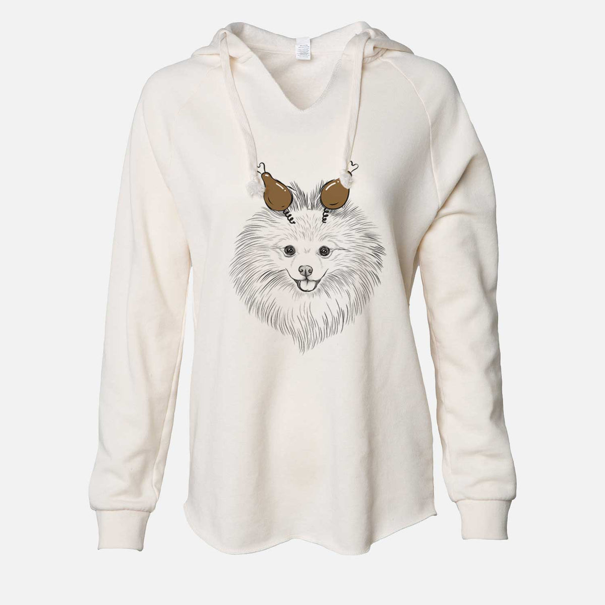 Thanksgiving GiGi the Pomeranian - Cali Wave Hooded Sweatshirt