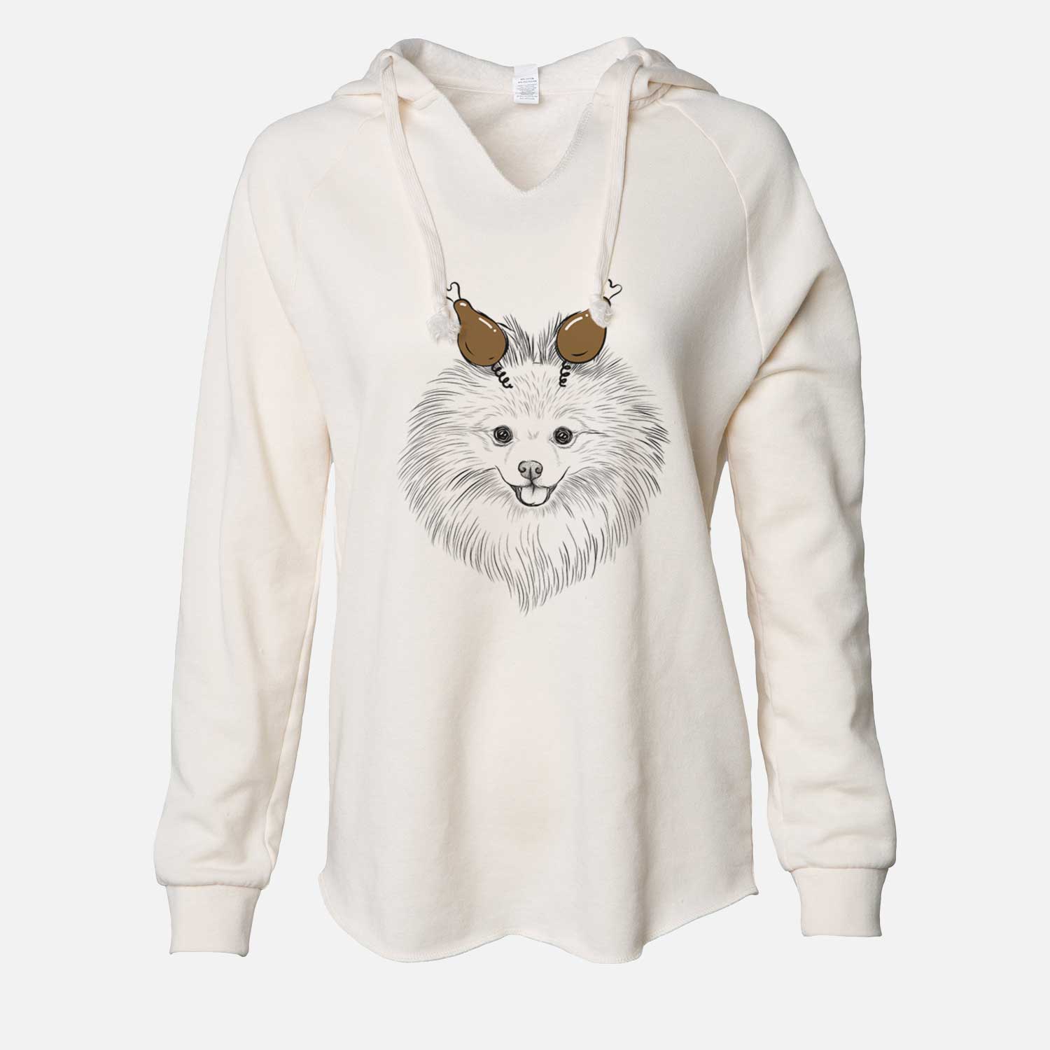 Thanksgiving GiGi the Pomeranian - Cali Wave Hooded Sweatshirt