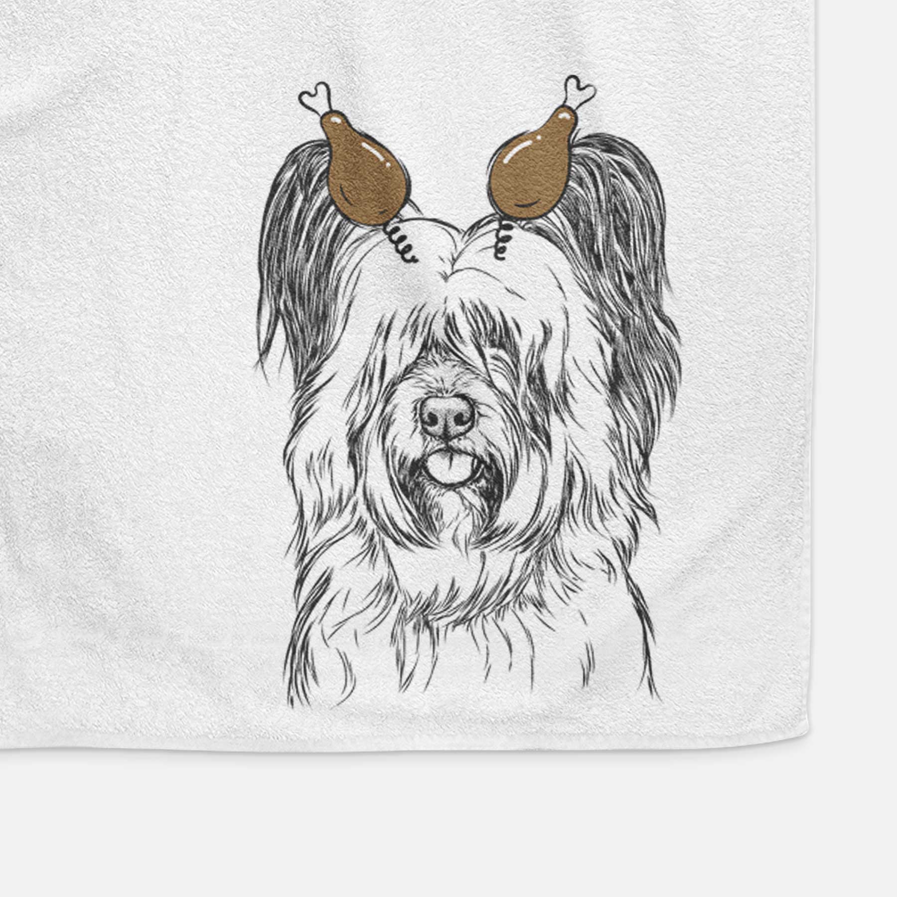 Gideon the Skye Terrier Decorative Hand Towel