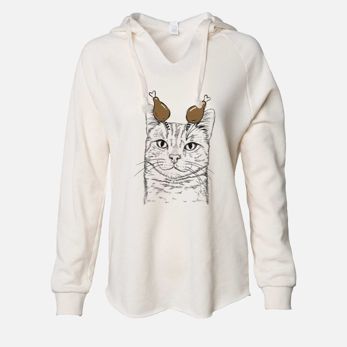 Thanksgiving Ginger Tom the Tabby Cat - Cali Wave Hooded Sweatshirt