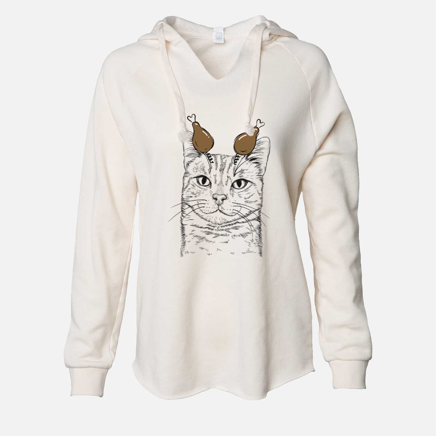Thanksgiving Ginger Tom the Tabby Cat - Cali Wave Hooded Sweatshirt