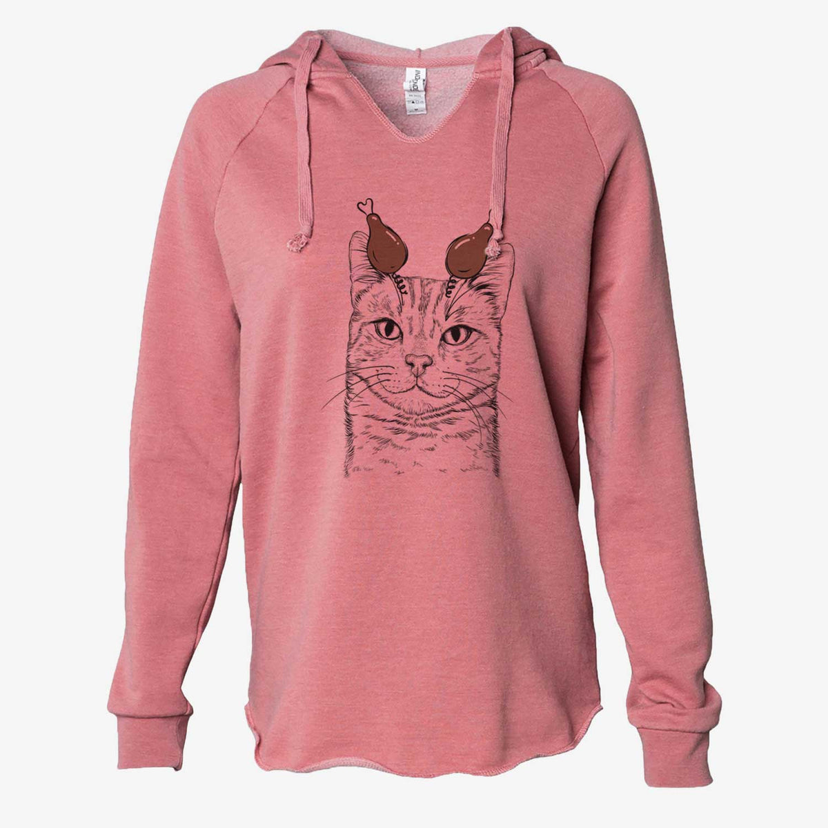 Thanksgiving Ginger Tom the Tabby Cat - Cali Wave Hooded Sweatshirt
