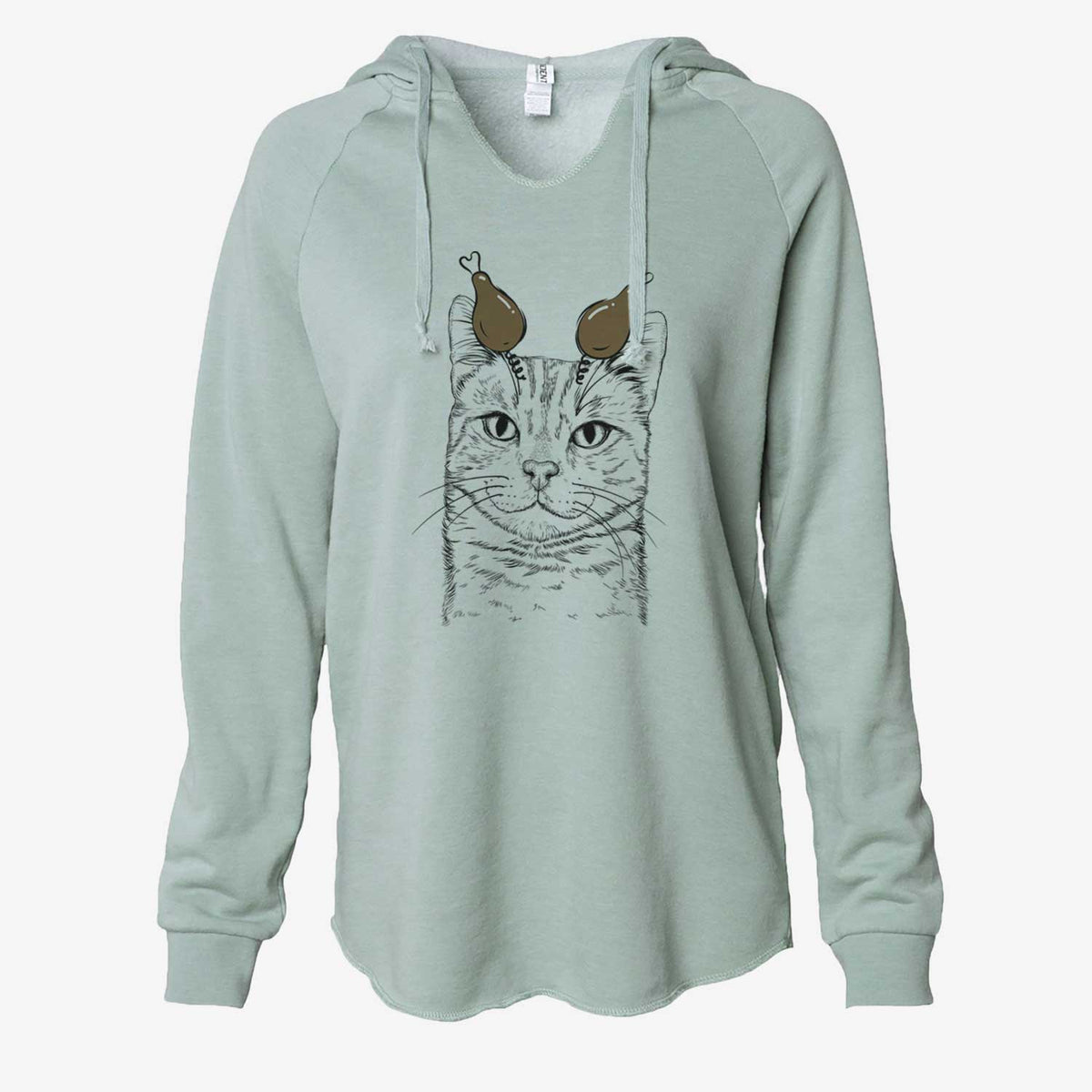 Thanksgiving Ginger Tom the Tabby Cat - Cali Wave Hooded Sweatshirt