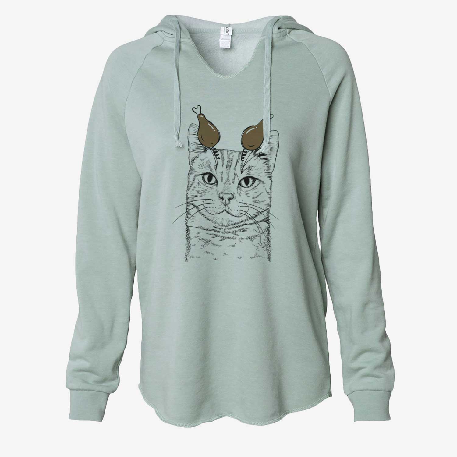 Thanksgiving Ginger Tom the Tabby Cat - Cali Wave Hooded Sweatshirt