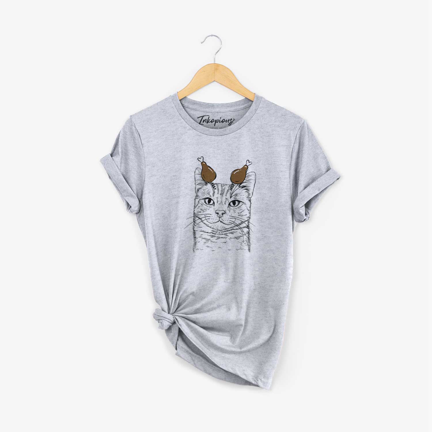 Thanksgiving Ginger Tom the Tabby Cat - Unisex Crewneck