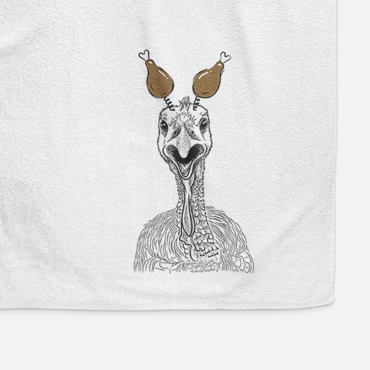 Gobble the Turkey Decorative Hand Towel
