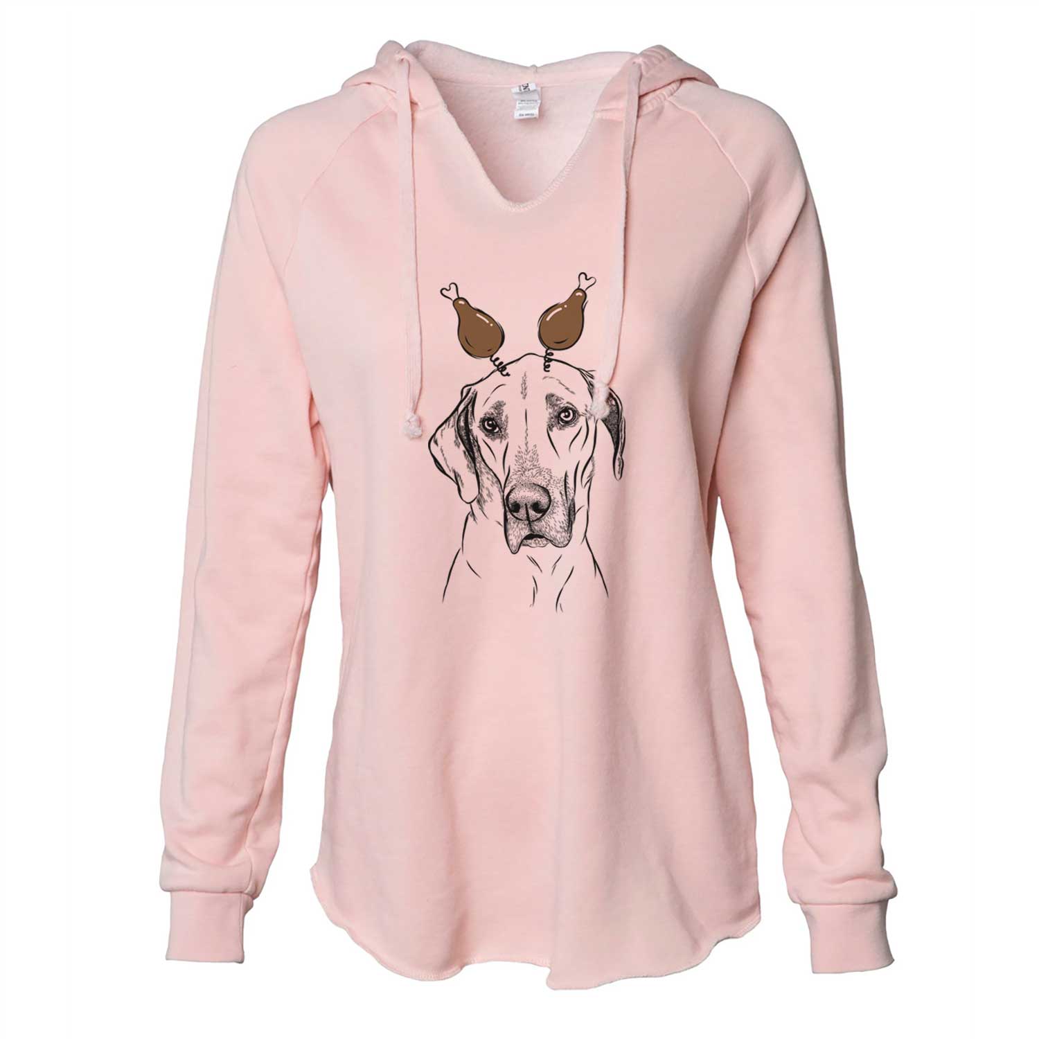 Thanksgiving Gracie the Great Dane - Cali Wave Hooded Sweatshirt