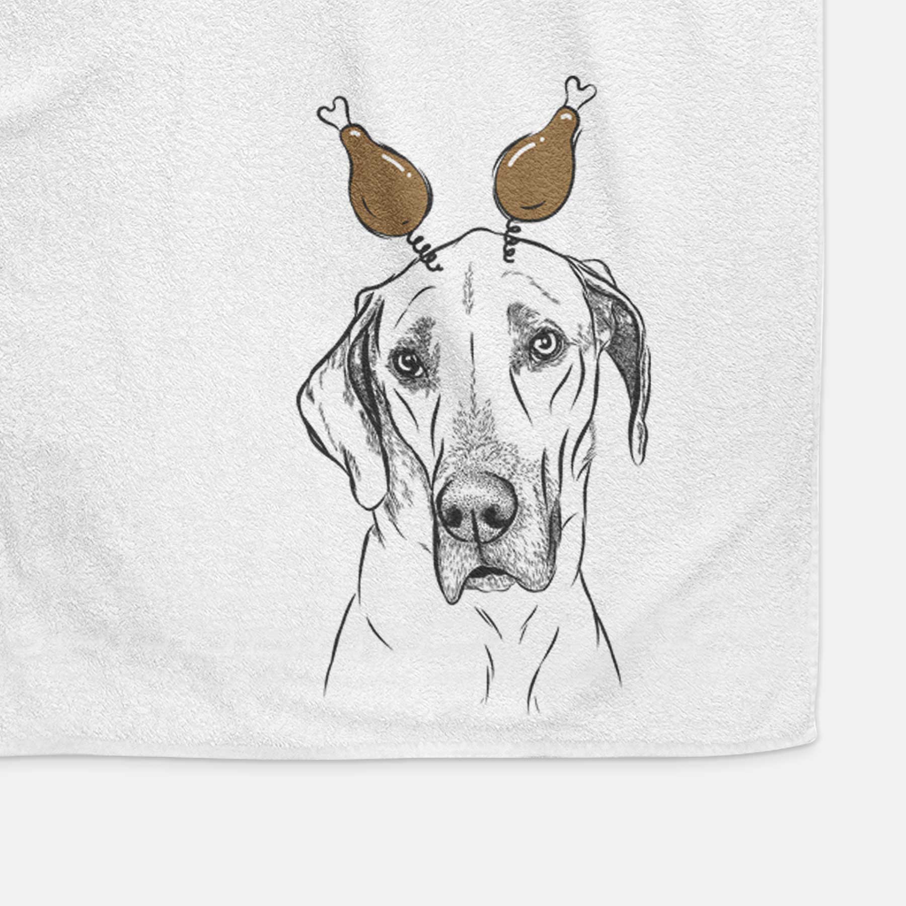 Gracie the Great Dane Decorative Hand Towel