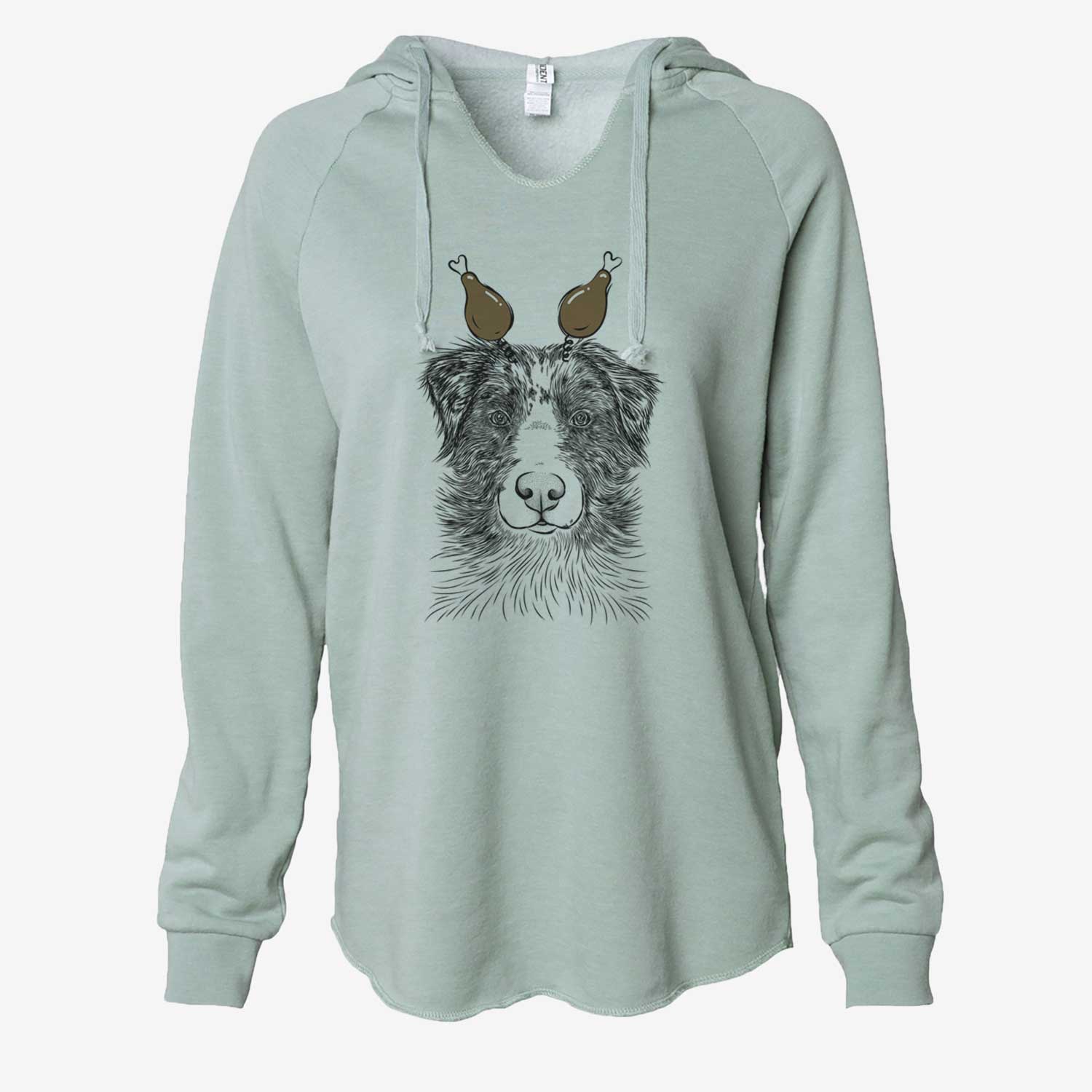 Thanksgiving Gram the Australian Shepherd - Cali Wave Hooded Sweatshirt