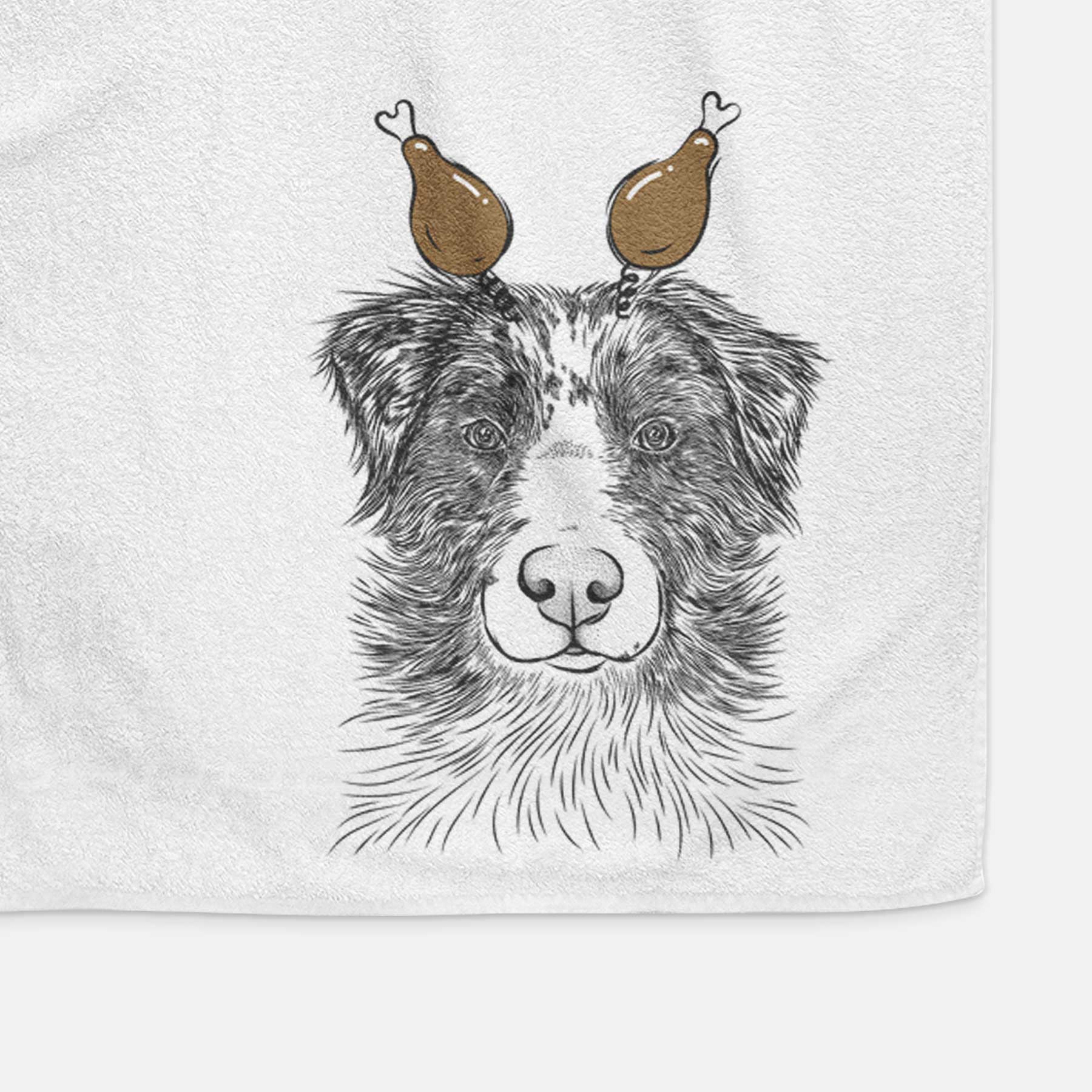 Gram the Australian Shepherd Decorative Hand Towel