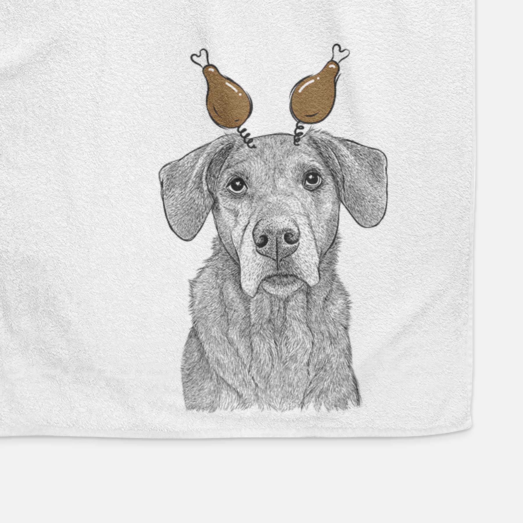 Gravy the Plott Hound Beagle Mix Decorative Hand Towel