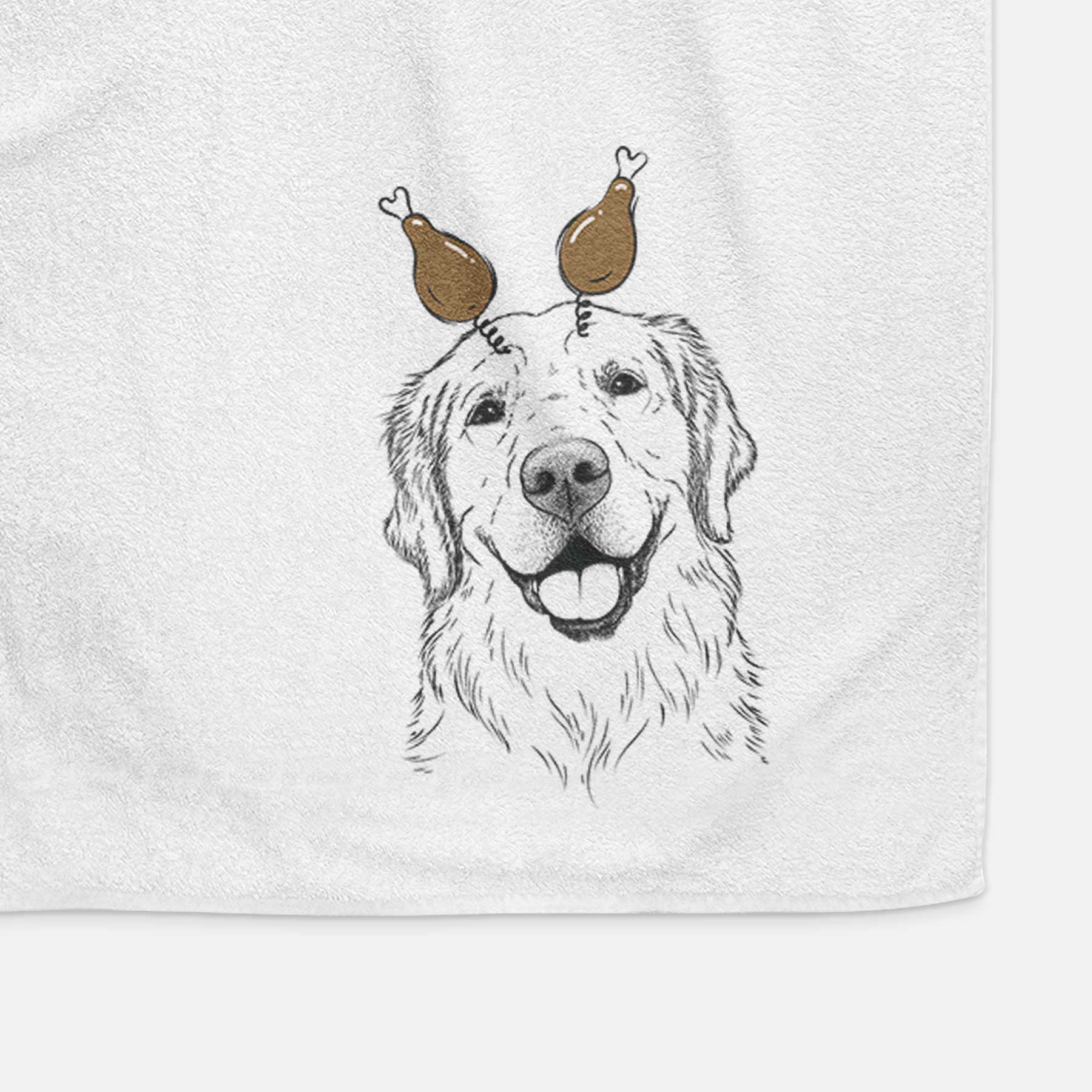 Griffin the Golden Retriever Decorative Hand Towel