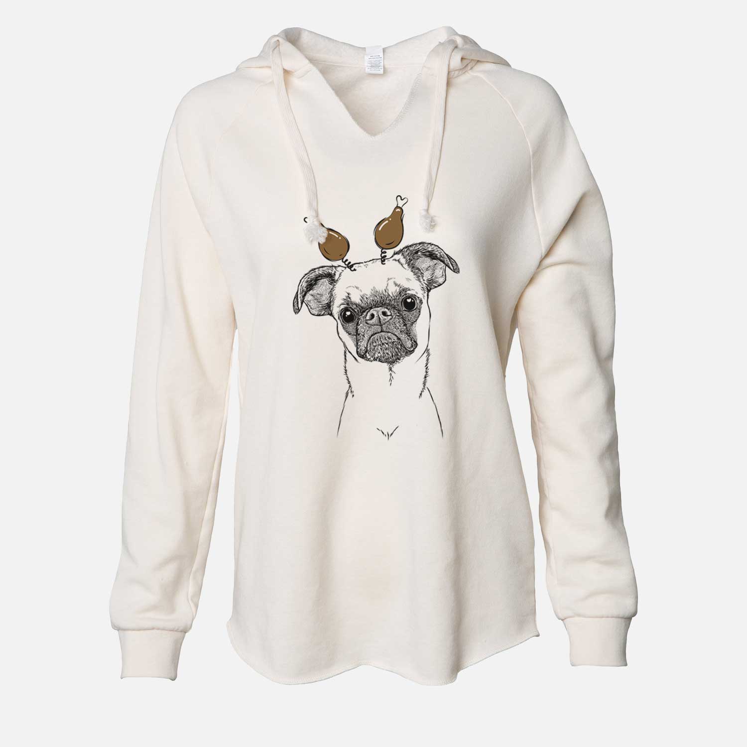 Thanksgiving Groot the Brussels Griffon - Cali Wave Hooded Sweatshirt