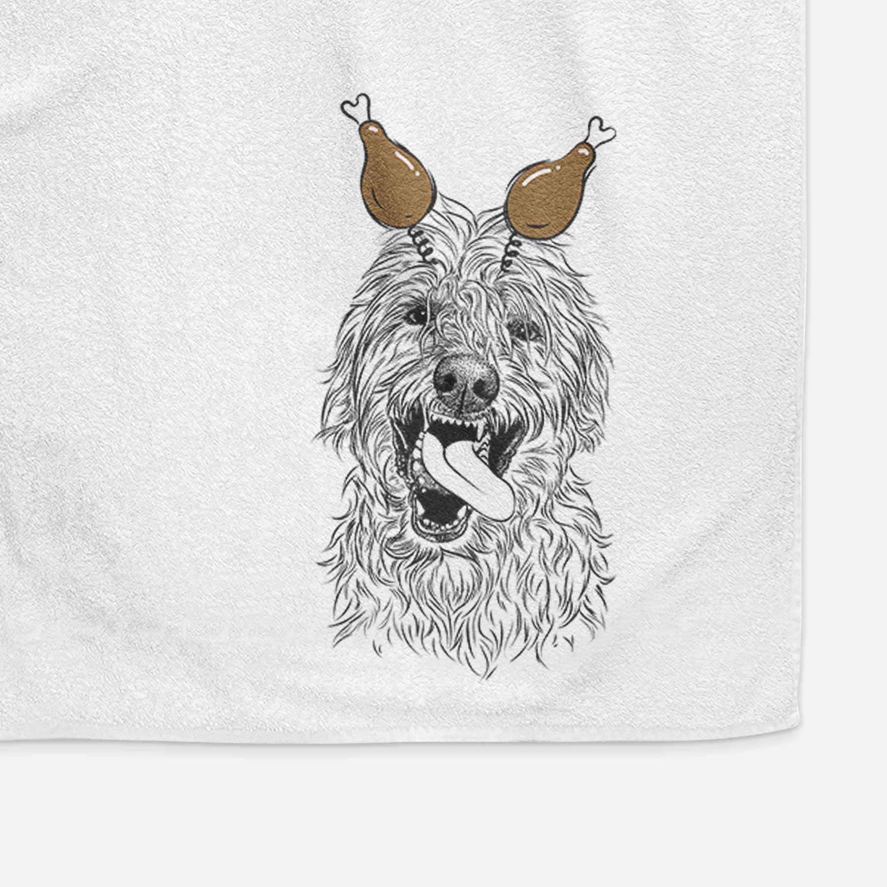 Groot the Irish Wolfhound Decorative Hand Towel