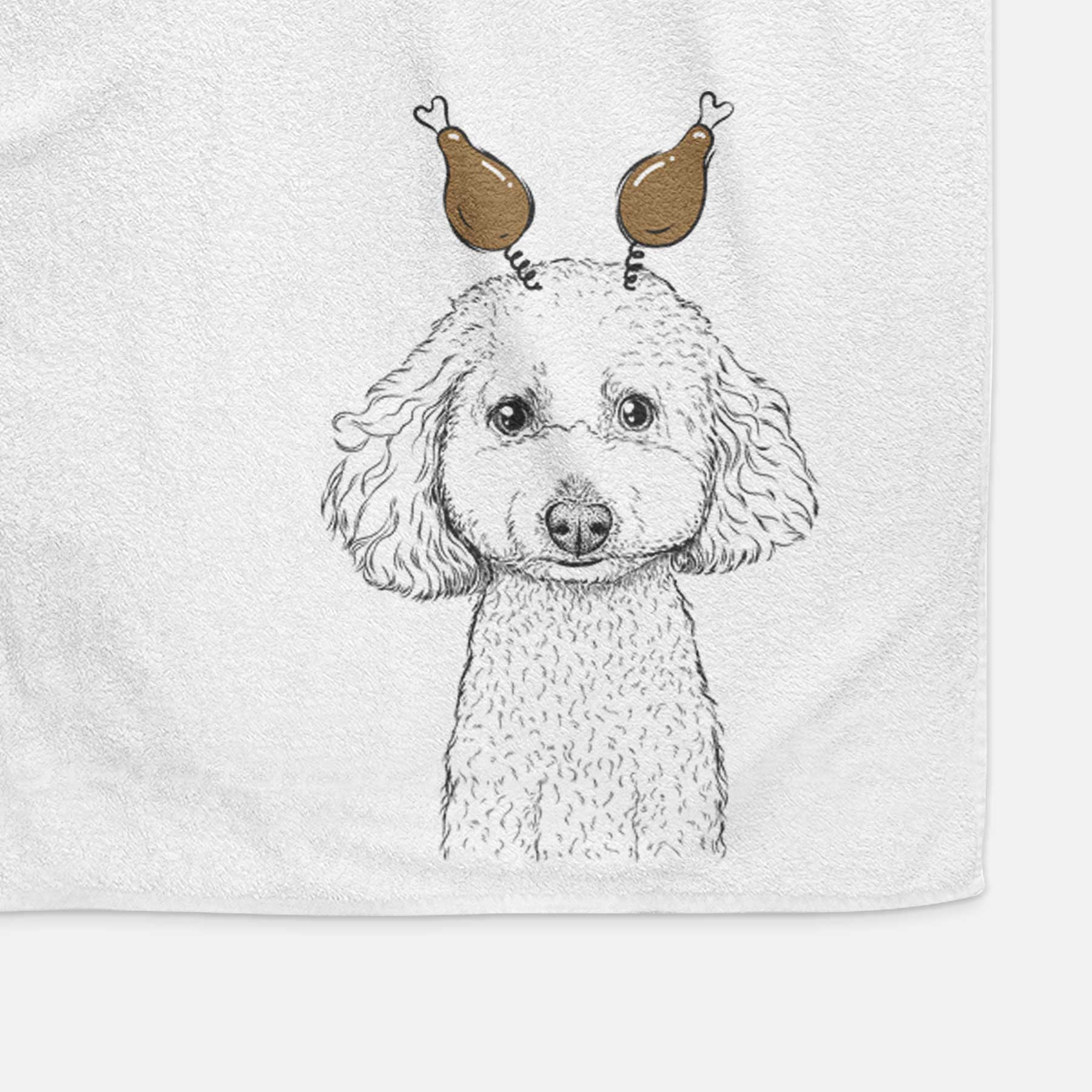 Guinness the Toy Poodle Mix Decorative Hand Towel