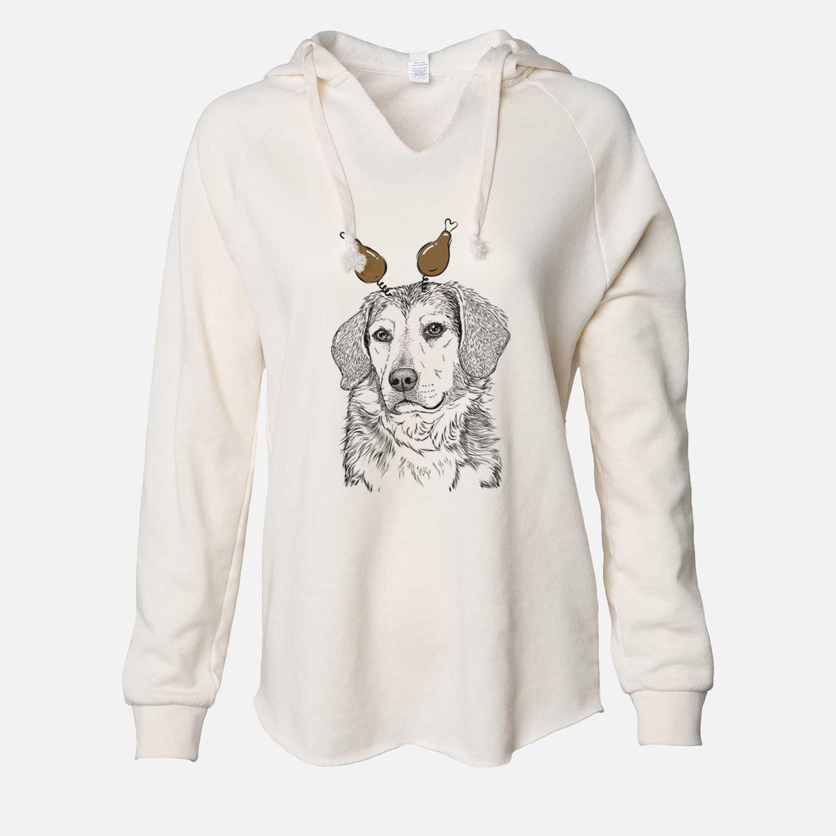 Thanksgiving Gunner the Beagle Mix - Cali Wave Hooded Sweatshirt