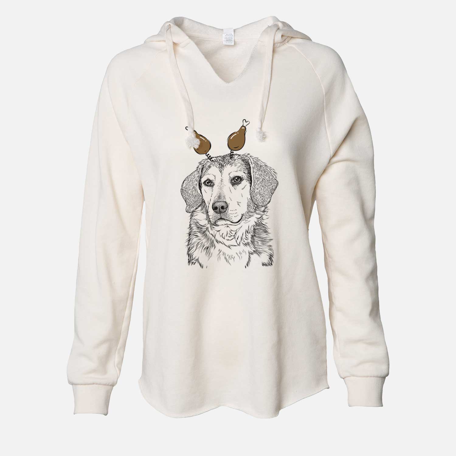 Thanksgiving Gunner the Beagle Mix - Cali Wave Hooded Sweatshirt