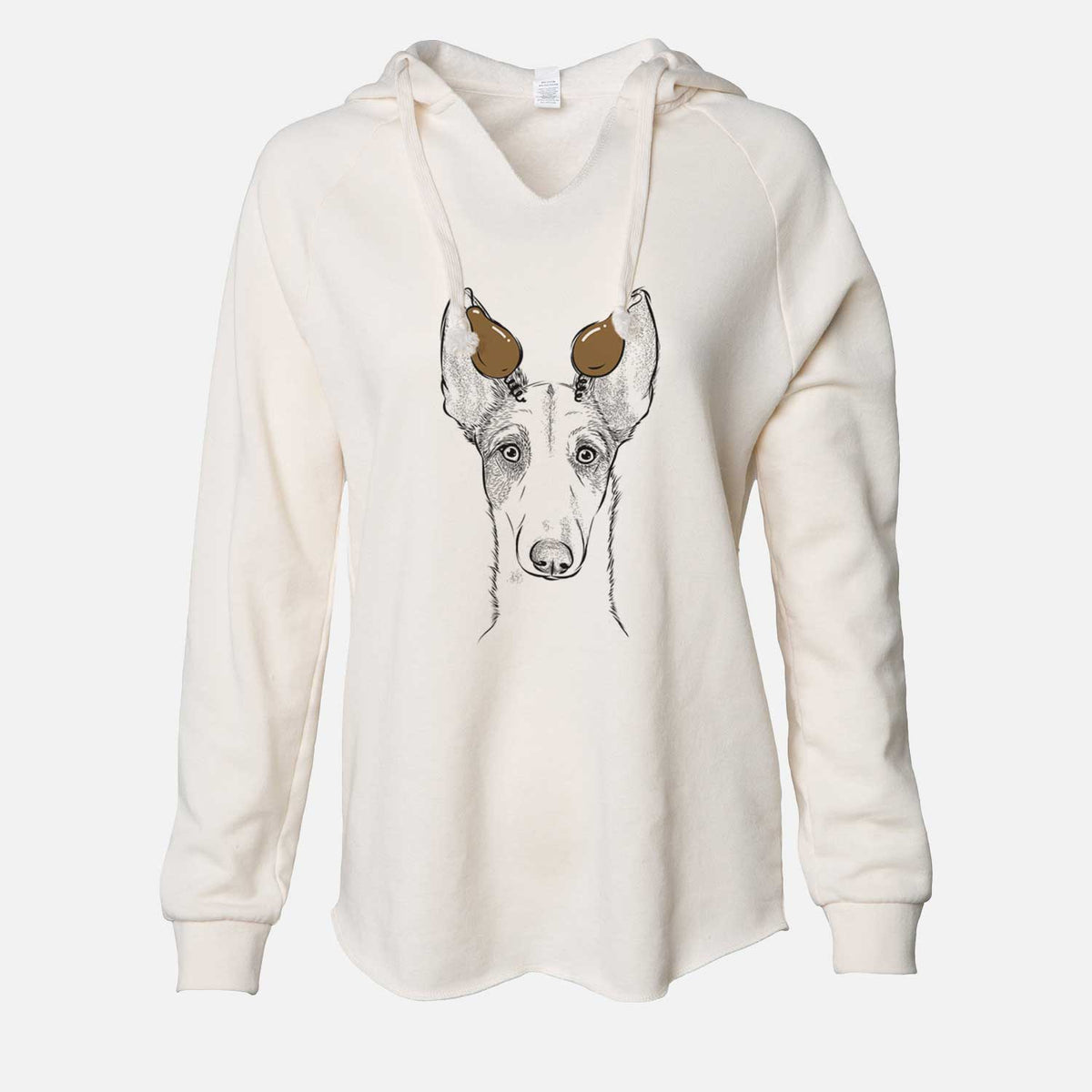 Thanksgiving Halo the Ibizan Sight Hound - Cali Wave Hooded Sweatshirt