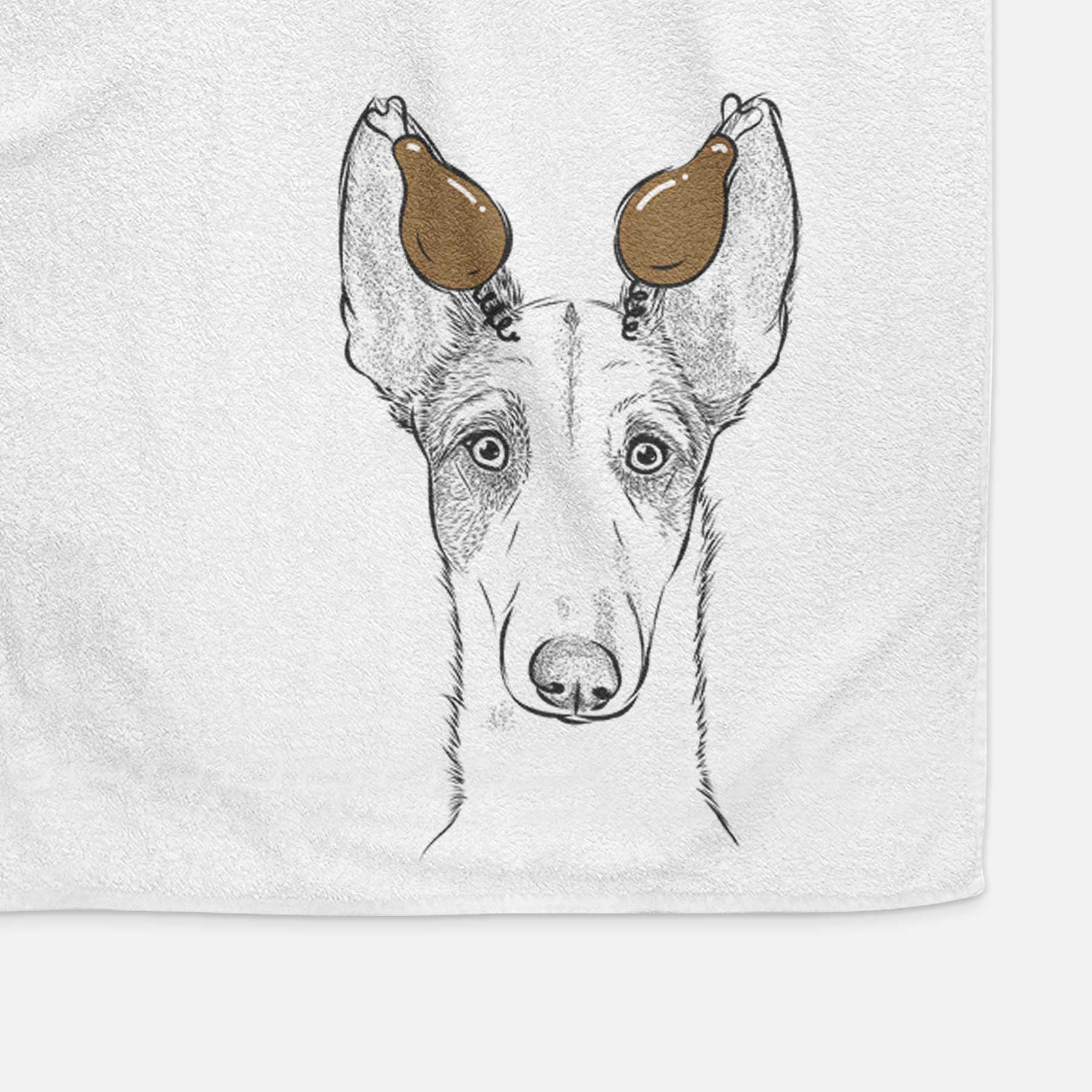 Halo the Ibizan Sight Hound Decorative Hand Towel