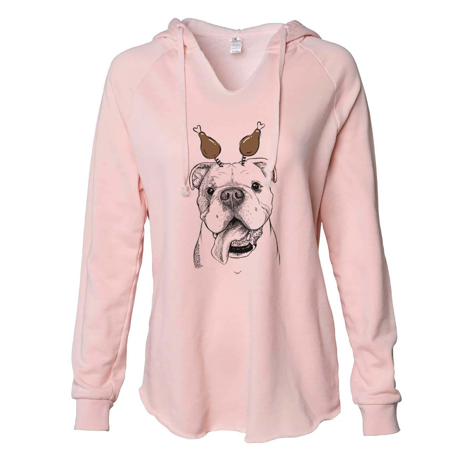 Thanksgiving Hank the English Bulldog - Cali Wave Hooded Sweatshirt