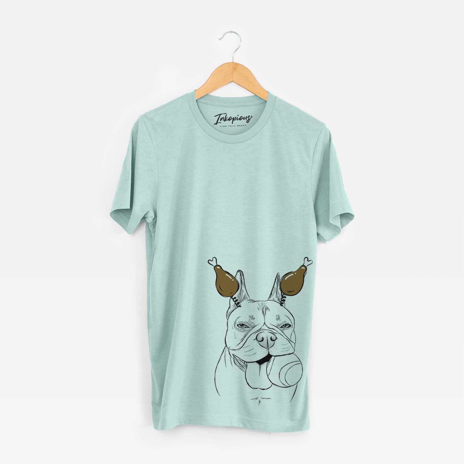 Thanksgiving Happy Franco the French Bulldog - Unisex Crewneck