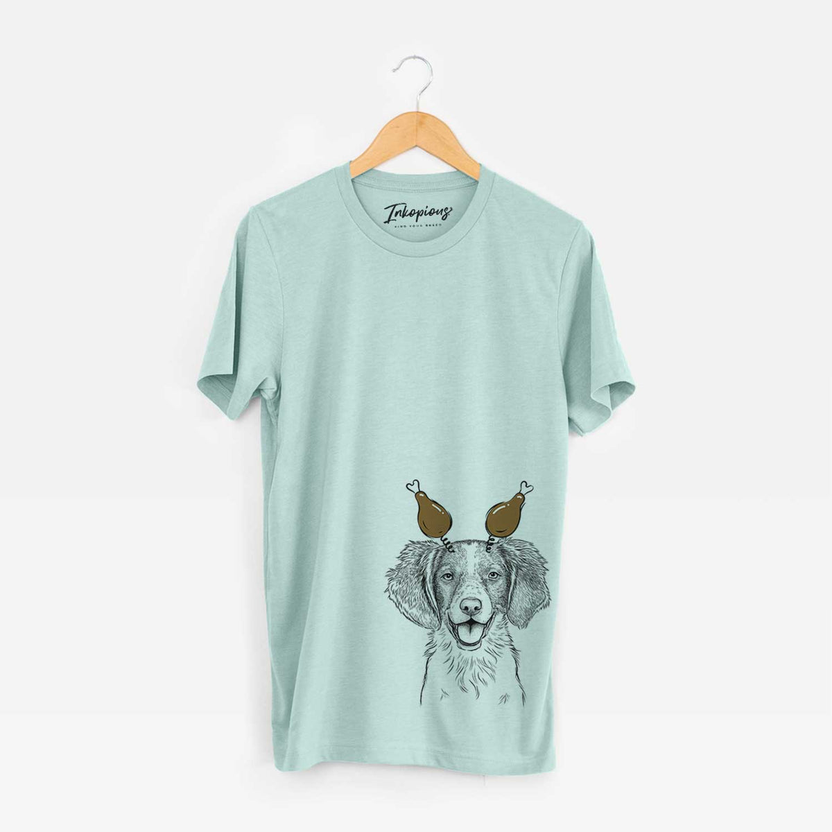 Thanksgiving Happy Holly the Brittany Spaniel - Unisex Crewneck