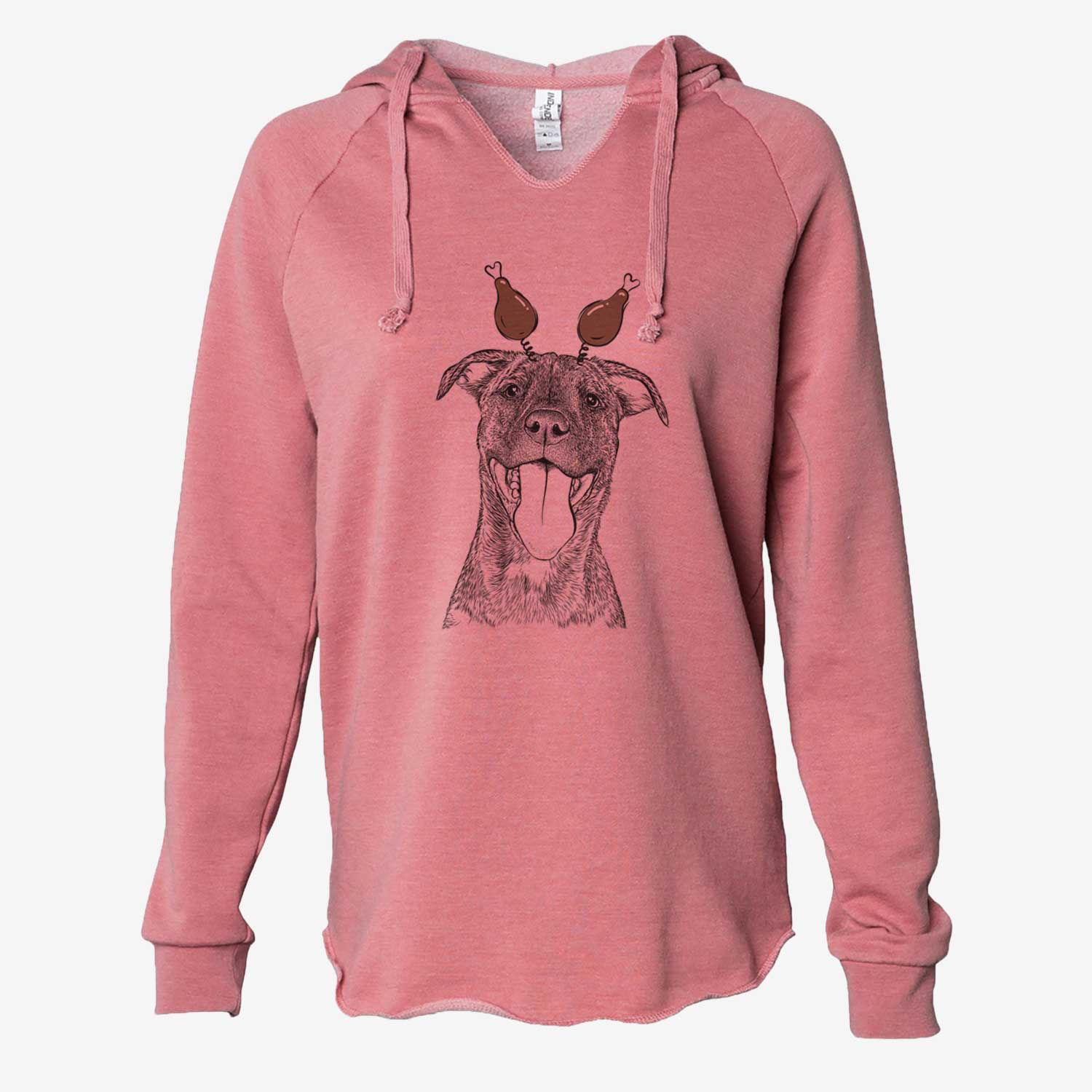 Thanksgiving Harley the Pitbull Mix - Cali Wave Hooded Sweatshirt