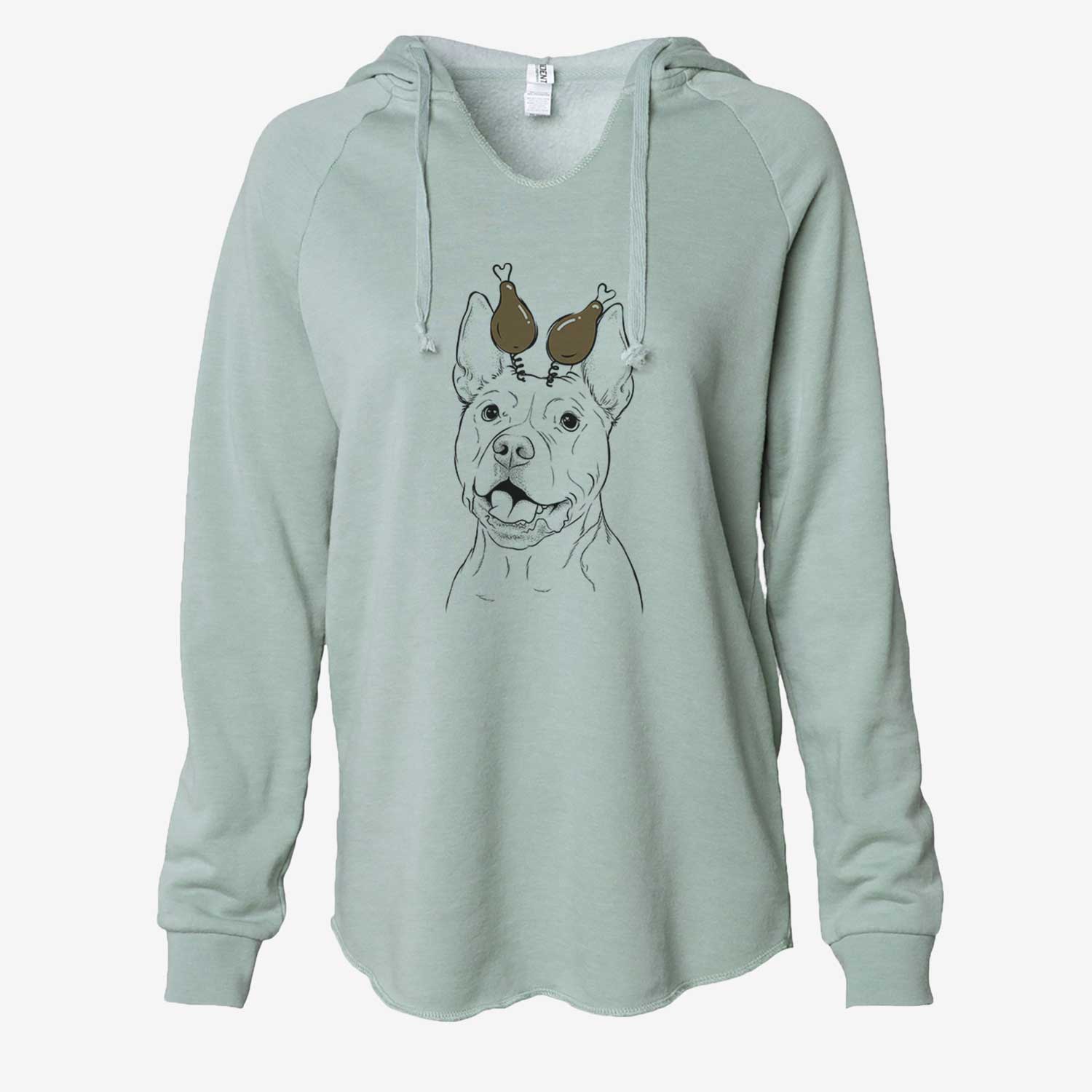 Thanksgiving Harley the Pitbull - Cali Wave Hooded Sweatshirt