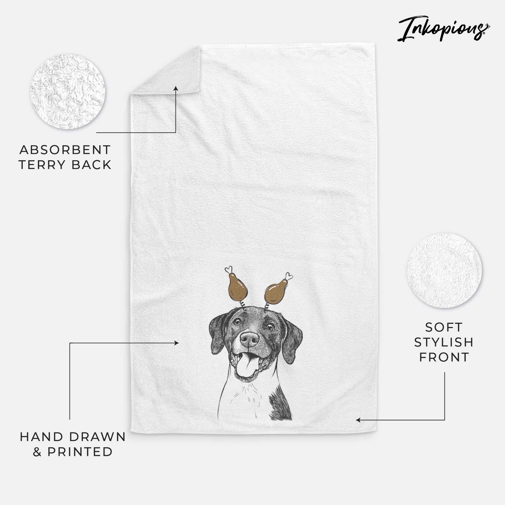 Harper the Mixed Breed Decorative Hand Towel